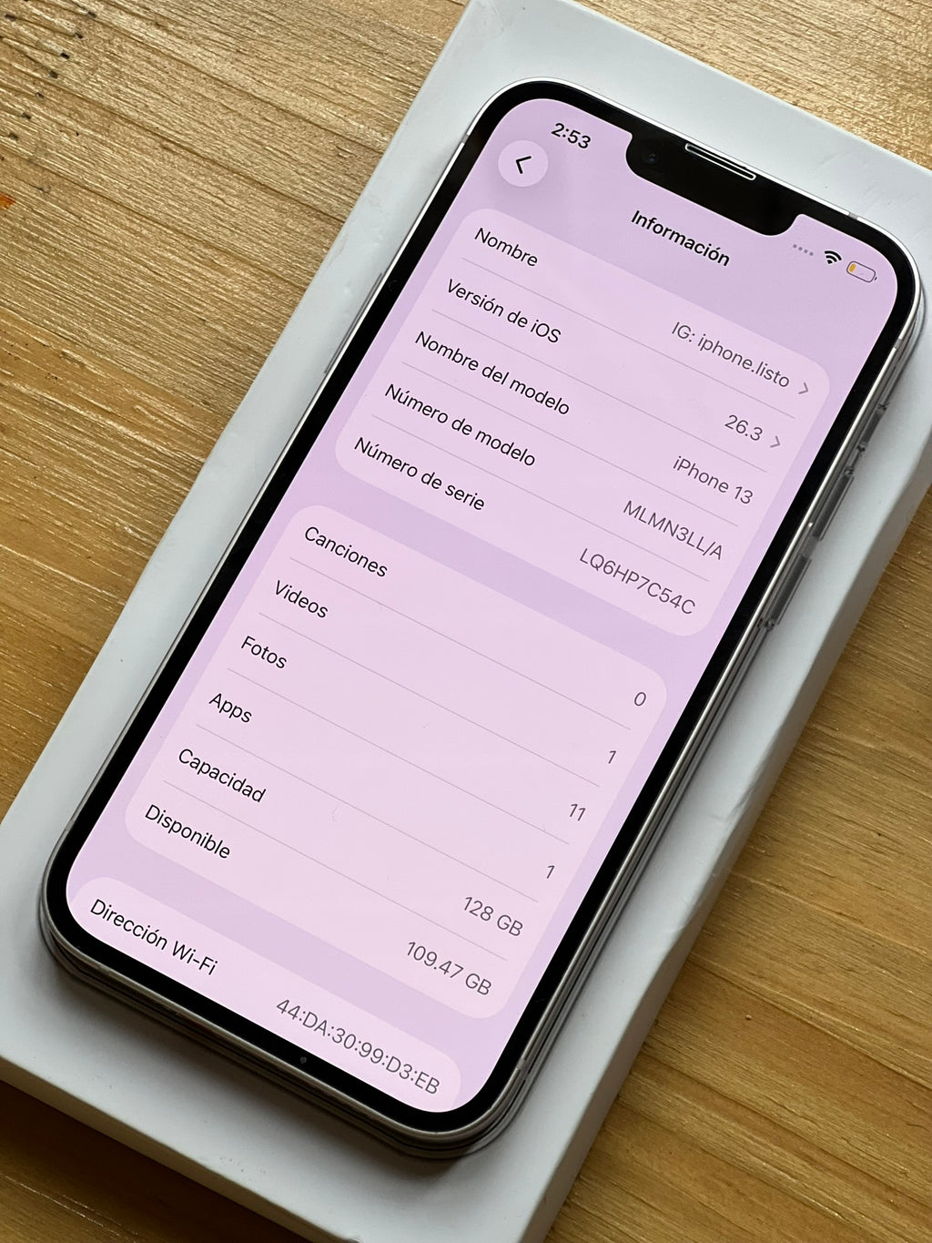 iPhone 13 Rosa 128GB | Swap Americano al 100% - Libre de Fábrica